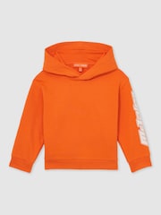 Reiss Orange Zak 3-9 yrs Unisex Fit McLaren F1 Team Cotton Logo Hoodie - Image 2 of 7