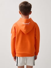Reiss Orange Zak 3-9 yrs Unisex Fit McLaren F1 Team Cotton Logo Hoodie - Image 5 of 7