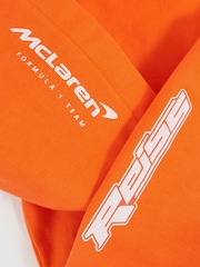 Reiss Orange Zak 3-9 yrs Unisex Fit McLaren F1 Team Cotton Logo Hoodie - Image 6 of 7