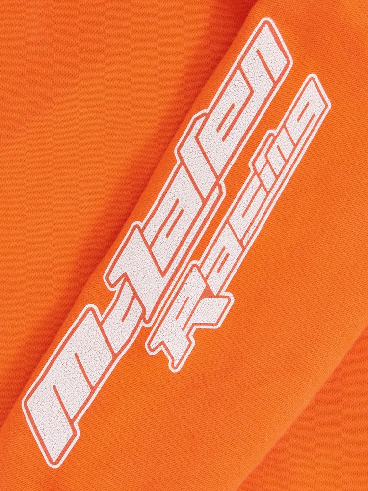 Reiss Orange Zak 3-9 yrs Unisex Fit McLaren F1 Team Cotton Logo Hoodie - Image 7 of 7