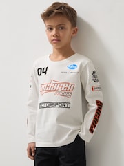 Reiss Oval Unisex Fit McLaren F1 Team Cotton Logo T-Shirt - Imagen 3 de 8