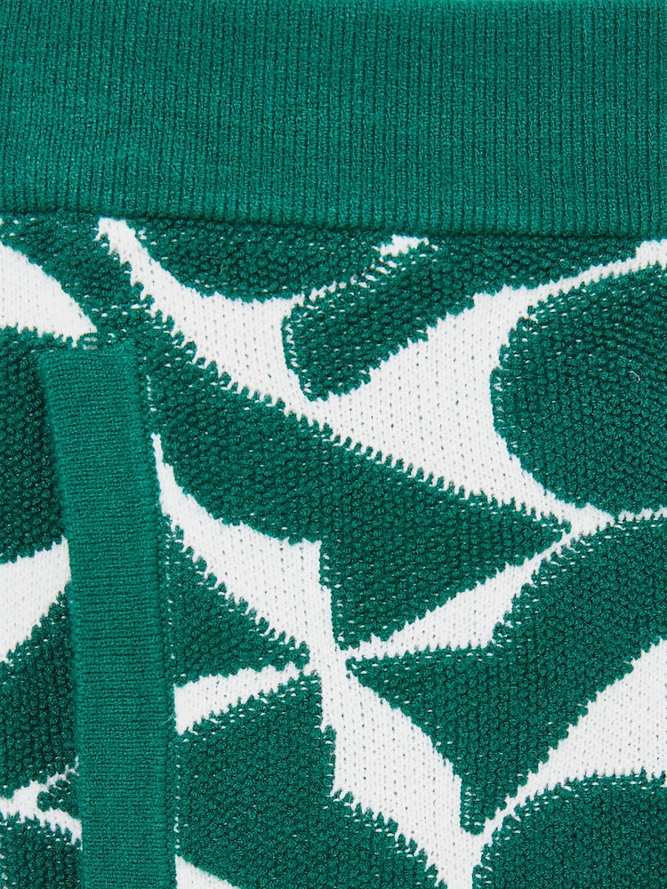 Grün/Weiß - Reiss Vounder Frottee-Shorts mit abstraktem Muster - Bild 5 von 5 Grün/Weiß - Reiss Vounder Frottee-Shorts mit abstraktem Muster - Bild 5 von 5