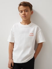 Blanco - Reiss District Unisex Fit McLaren F1 Team Tyre Oversized T-Shirt - Imagen 4 de 6