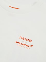 Blanco - Reiss District Unisex Fit McLaren F1 Team Tyre Oversized T-Shirt - Imagen 5 de 6