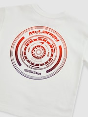 Blanco - Reiss District Unisex Fit McLaren F1 Team Tyre Oversized T-Shirt - Imagen 6 de 6