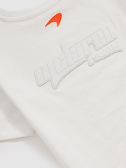 Reiss White Nakata 9-13 yrs McLaren F1 Team Oversize Logo T-Shirt Unisex Fit - Image 6 of 8