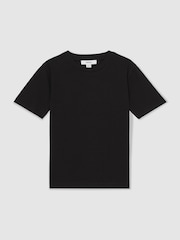 Черный - Reiss Honor Crew Neck T-Shirt - Изображение 2 из 4