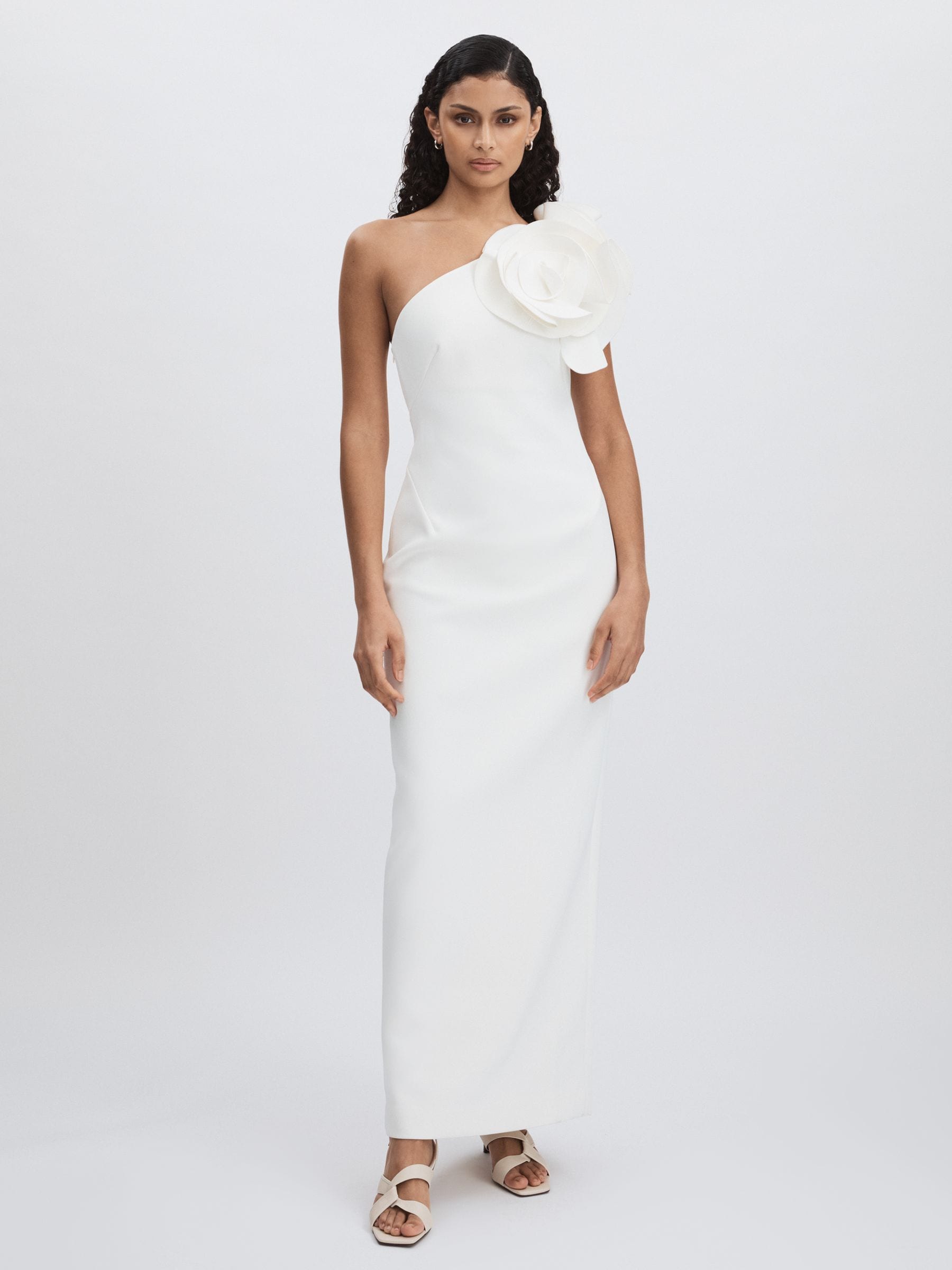 Acler Wynyard One-shoulder Maxi Dress In White