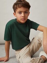 Reiss Amiee Green Honor Crew-Neck T-Shirt - Image 3 of 4