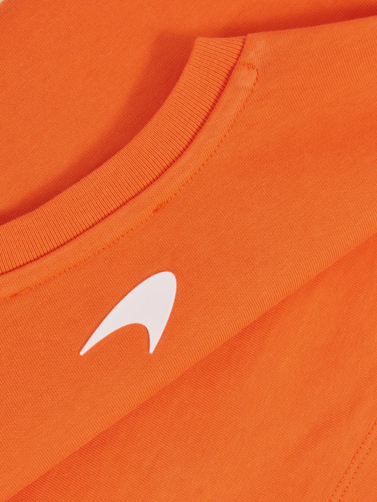 Reiss Papaya Nakata 3-9 yrs McLaren F1 Team Oversize Logo T-Shirt Unisex Fit - Image 8 of 8