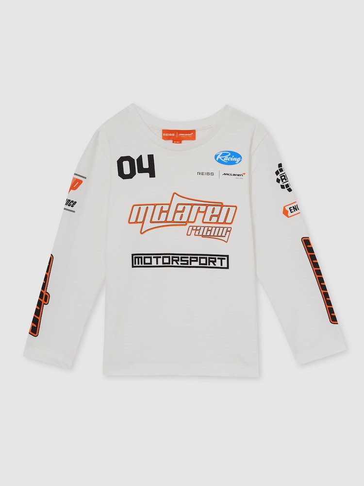 Reiss Oval Unisex Fit McLaren F1 Team Cotton Logo T-Shirt - Imagen 2 de 8