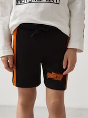 Negro/naranja - Reiss Ride Unisex Fit McLaren F1 Team Drawstring Shorts - Imagen 4 de 8