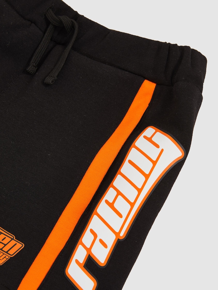 Reiss Black/Orange Ride 9-13 yrs Unisex Fit McLaren F1 Team Drawstring Shorts - Image 6 of 8