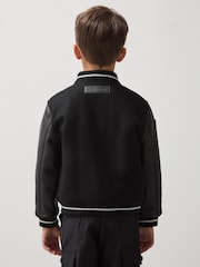 Reiss Black Circuit 9-13 yrs Unisex Fit McLaren F1 Team Bomber Jacket - Image 5 of 7