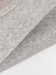 Reiss Grey Melange Cloud McLaren F1 Team Ribbed Cropped Vest - Image 6 of 7