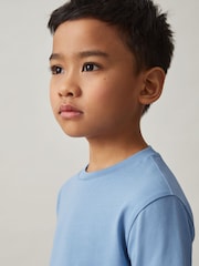 Reiss Dusty Blue Honor Crew-Neck T-Shirt - Image 1 of 4