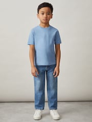 Reiss Dusty Blue Honor Crew-Neck T-Shirt - Image 3 of 4