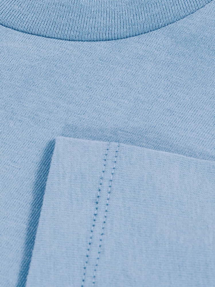 Reiss Dusty Blue Honor Crew-Neck T-Shirt - Image 4 of 4