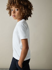 Blanco - Reiss Honor Crew Neck T-Shirt - Imagen 3 de 4