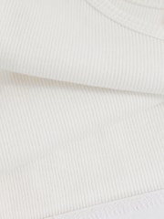 Reiss White Cloud McLaren F1 Team Ribbed Cropped Vest - Image 5 of 6