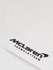 Reiss White Cloud McLaren F1 Team Ribbed Cropped Vest - Image 6 of 6