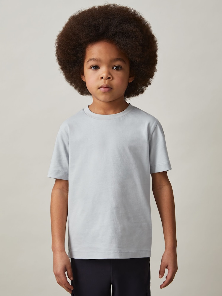 Reiss Mint Blue Honor Crew-Neck T-Shirt - Image 1 of 4