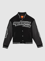 Reiss Black Circuit 13-14 yrs Unisex Fit McLaren F1 Team Bomber Jacket - Image 1 of 7