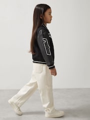 Reiss Black Circuit 13-14 yrs Unisex Fit McLaren F1 Team Bomber Jacket - Image 4 of 7