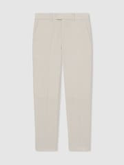 Reiss Stone Belmont 3-9 yrs Slim-Fit Trousers With Wool - Image 2 of 4
