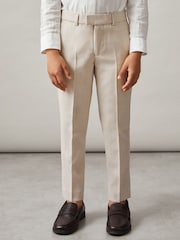 Reiss Stone Belmont 3-9 yrs Slim-Fit Trousers With Wool - Image 3 of 4
