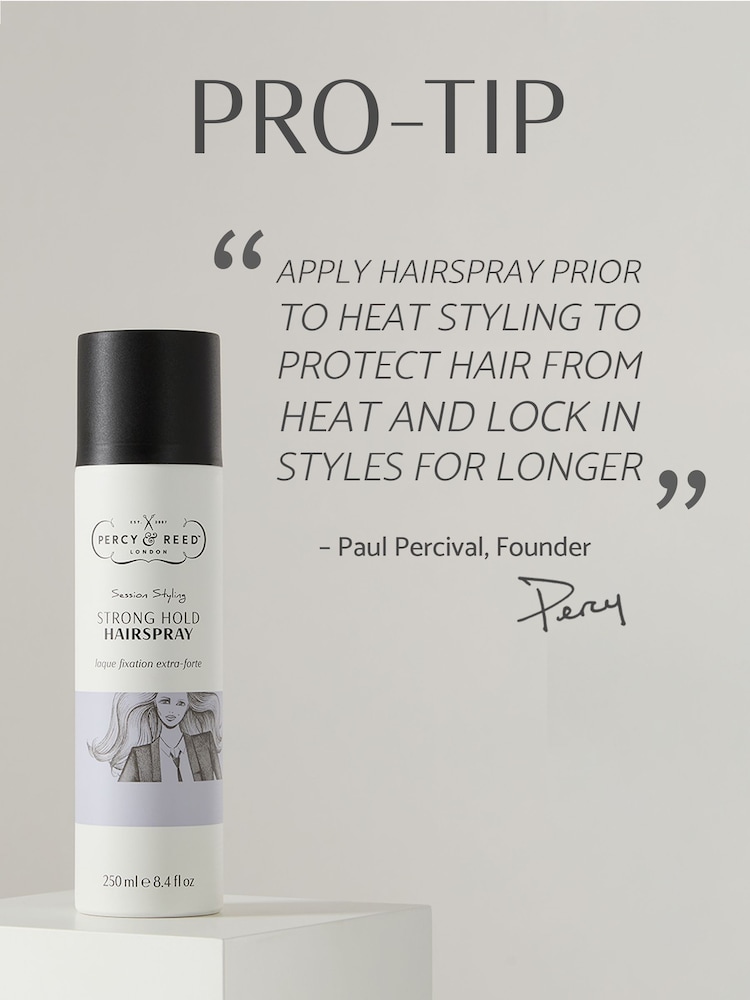 Percy & Reed Session Styling Strong Hold Hairspray 250ml - Image 2 of 5