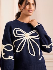 Love & Roses Kuscheliger Pullover mit Rundhalsausschnitt - Bild 4 von 4
