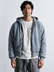 Religion Black Reversible Hooded Bomber Jacket - Image 3 of 7