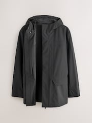 črna - Nepremočljiv plašč s kapuco in prilepimi šivi Drytech - Slika 7 iz 11
