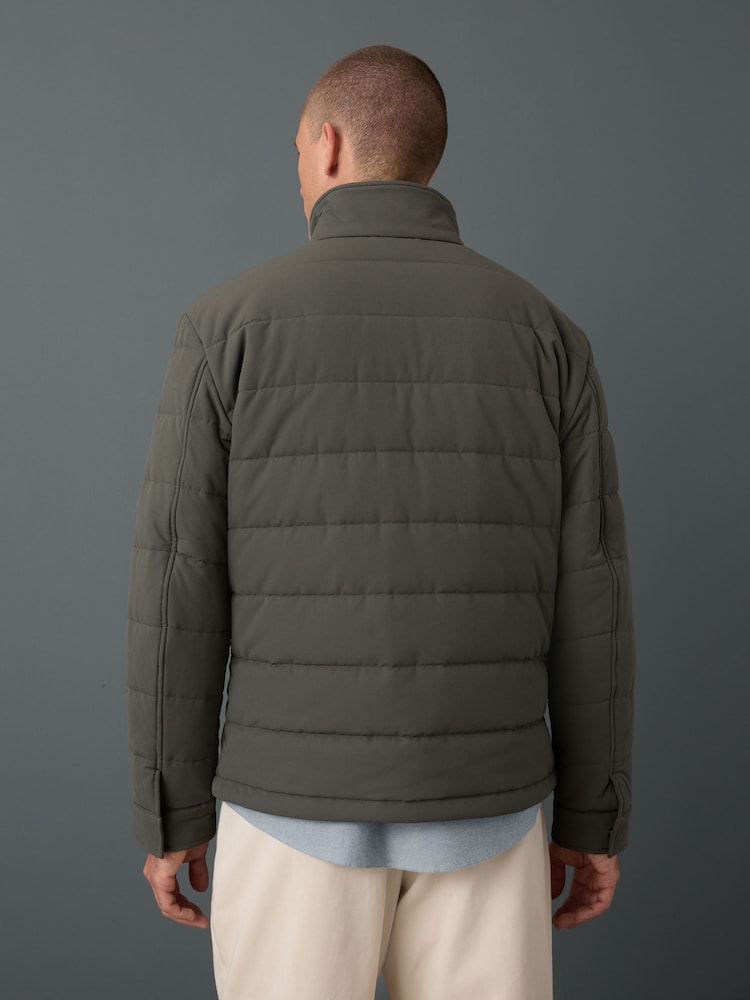 Veste Quatre Poches Résistante à La Douche Verte - Parka Polycoton Taille L NEXT SUPPLY