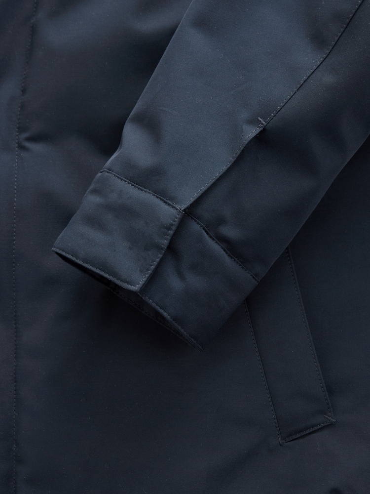 Navy Quilted Shower Resistant Jacket - Image 10 of 10