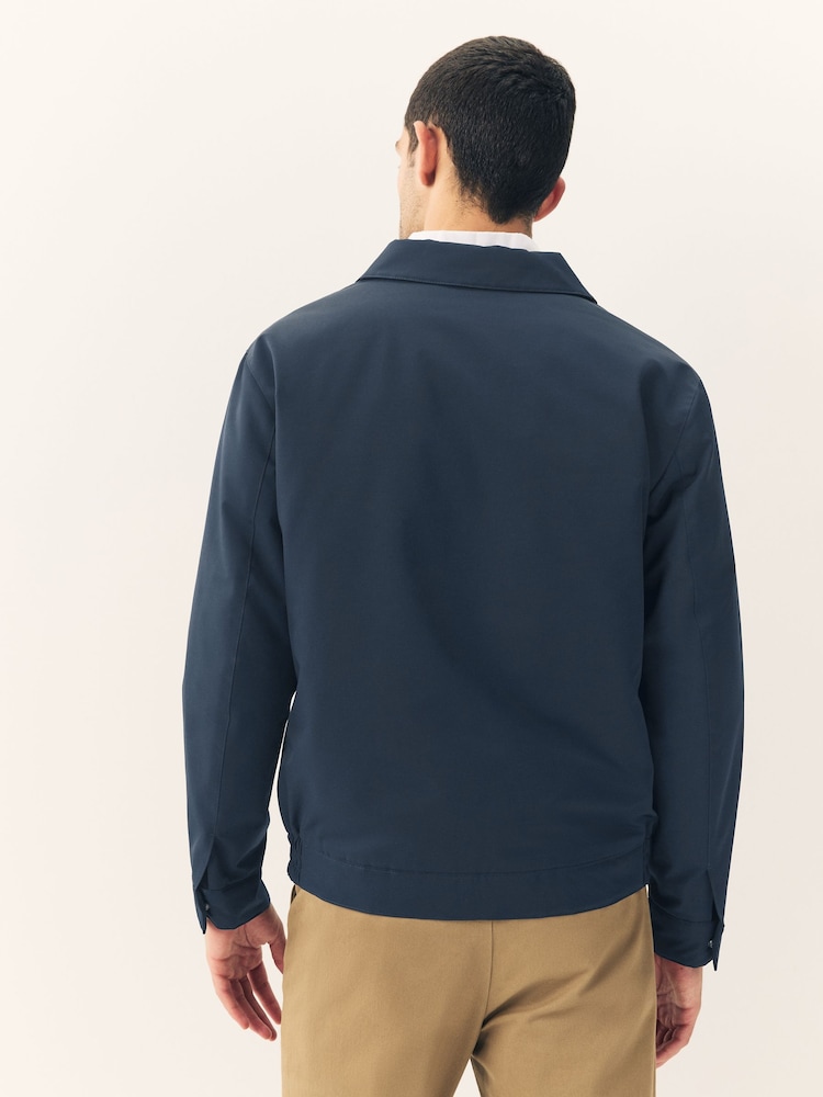 Navy Quilted Shower Resistant Jacket - Image 2 of 10
