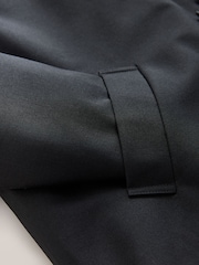 Black Quilted Shower Resistant Hooded Jacket - Image 10 of 12