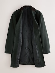 Green Wool Rich Epsom With Corduroy Trim Coat - Image 2 of 7