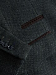 Green Wool Rich Epsom With Corduroy Trim Coat - Image 5 of 7