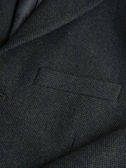Green Wool Rich Epsom With Corduroy Trim Coat - Image 7 of 7