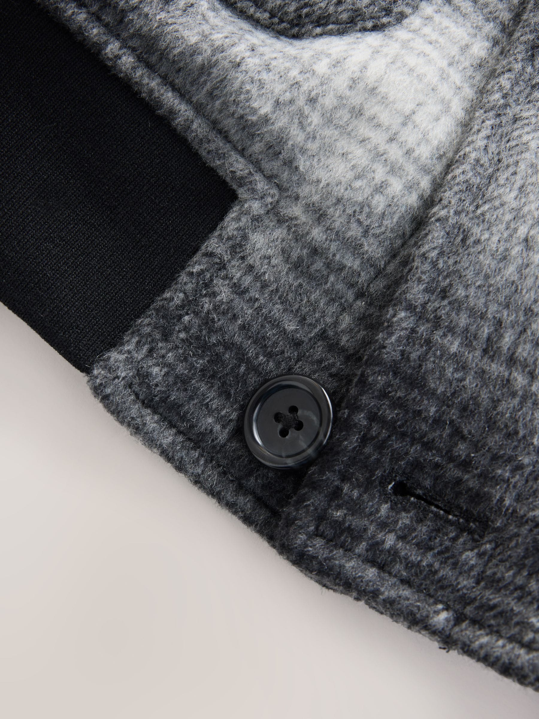 Buy Black/White Wool Blend Soft Touch Check Jacket from Next USA