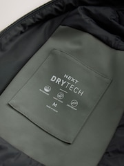Green Waterproof Quilted Funnel Neck Coat - Image 6 of 6