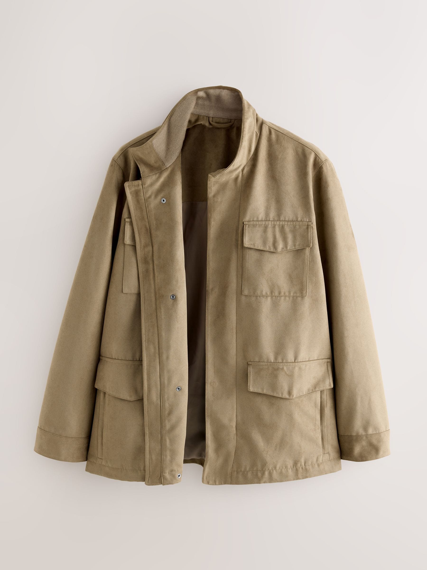 Buy Tan Brown Faux Suede Four Pocket Jacket from Next USA