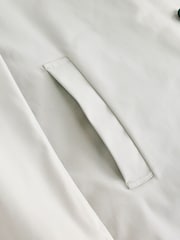 Grey Shower Resistant Padded Funnel Neck Coat - Image 9 of 11