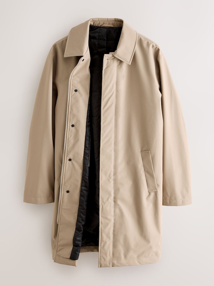 Neutral Waterproof Trench Coat - Image 2 of 7 Neutral Waterproof Trench Coat - Image 2 of 7