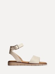 Linzi Natural Wide Fit Denia Flat Sandals - Image 2 of 5