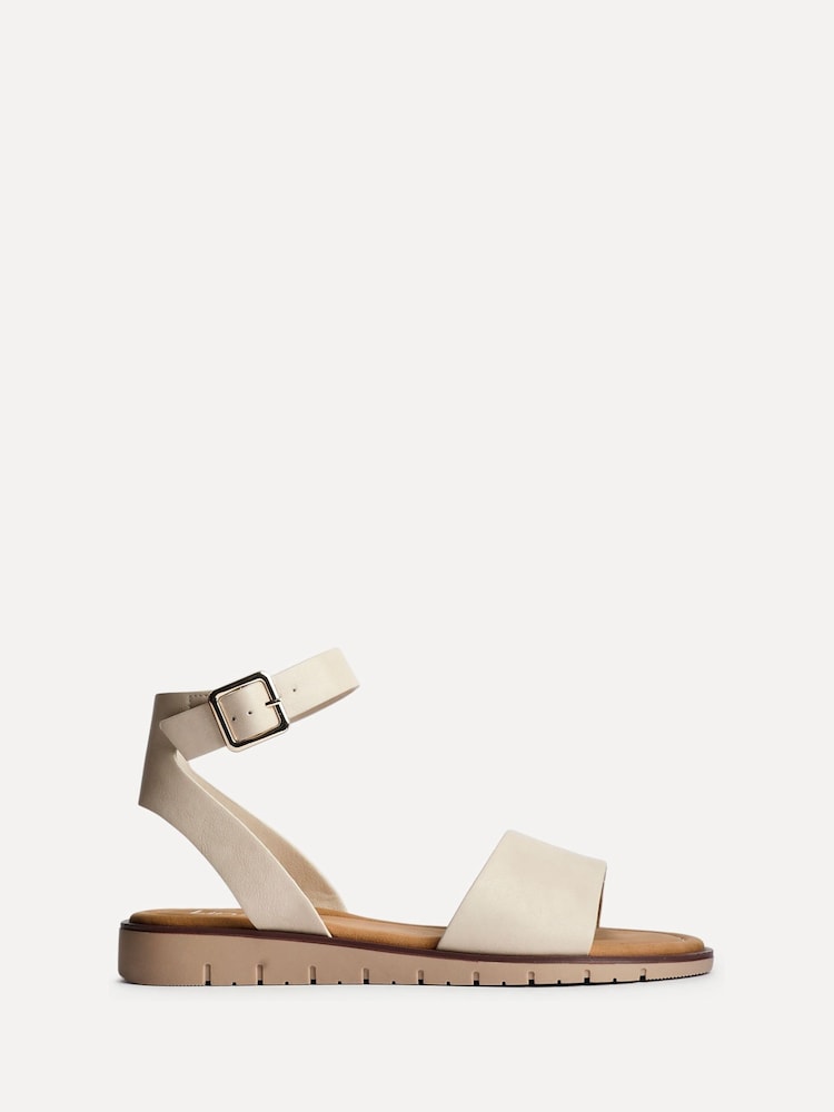 Natural - Linzi Wide Fit Denia Flat Sandals - Imagen 2 de 5 Natural - Linzi Wide Fit Denia Flat Sandals - Imagen 2 de 5
