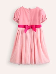 Boden Pink 100% Cotton Ottilie Velvet Tulle Dress - Image 3 of 4