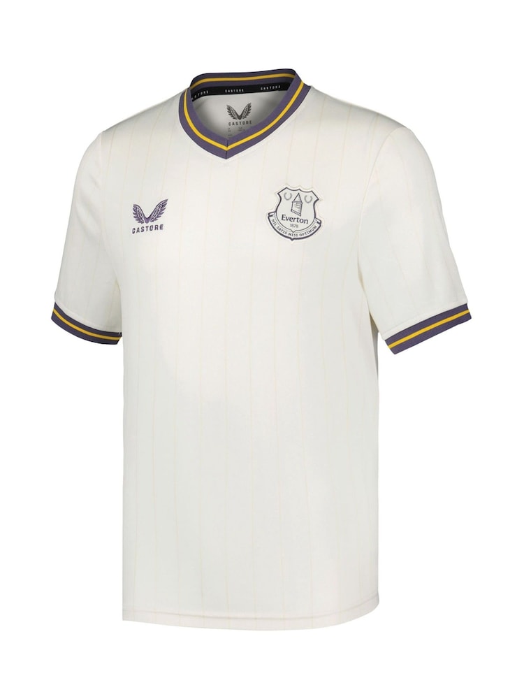 Castore White Everton Third Shirt 2024-25 Kids Coleman 23 - Image 2 of 3